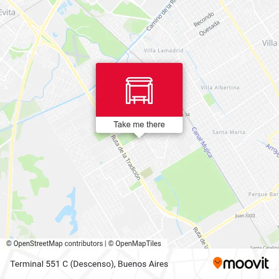 Terminal 551 C (Descenso) map