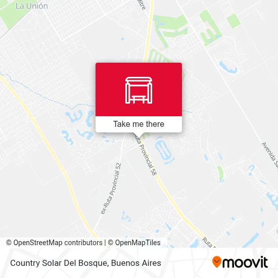 Country Solar Del Bosque map
