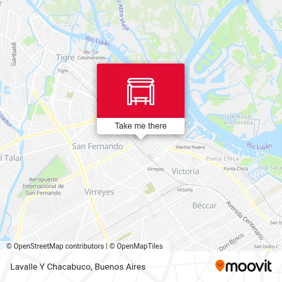 Lavalle Y Chacabuco map