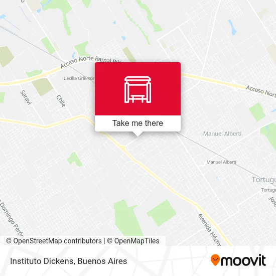 Instituto Dickens map