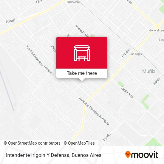 Intendente Irigoin Y Defensa map