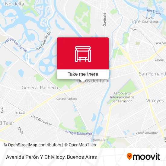 Avenida Perón Y Chivilcoy map