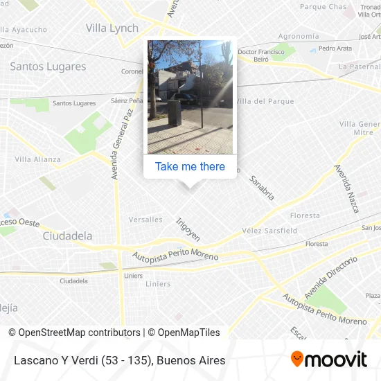 Lascano Y Verdi (53 - 135) map