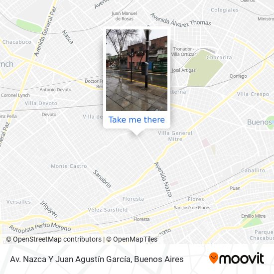 Av. Nazca Y Juan Agustín García map