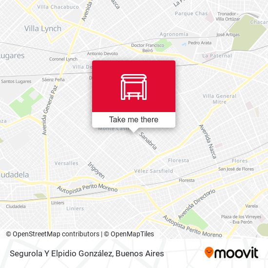 Segurola Y Elpidio González map