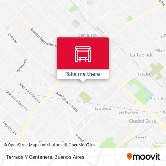 Terrada Y Centenera map