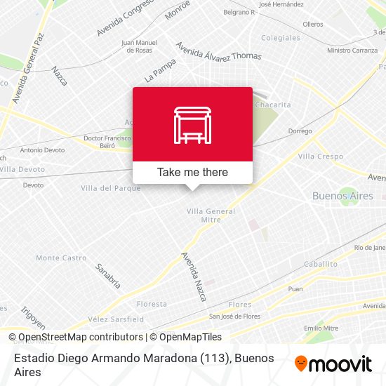 Mapa de Estadio Diego Armando Maradona (113)