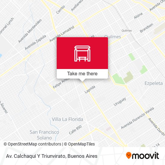Av. Calchaquí Y Triunvirato map
