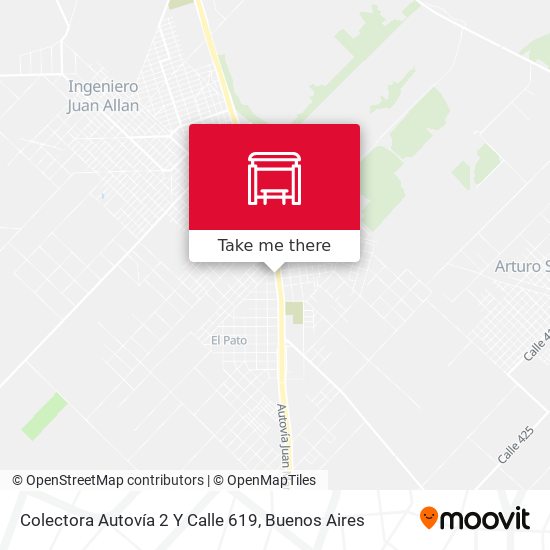 Colectora Autovía 2 Y Calle 619 map