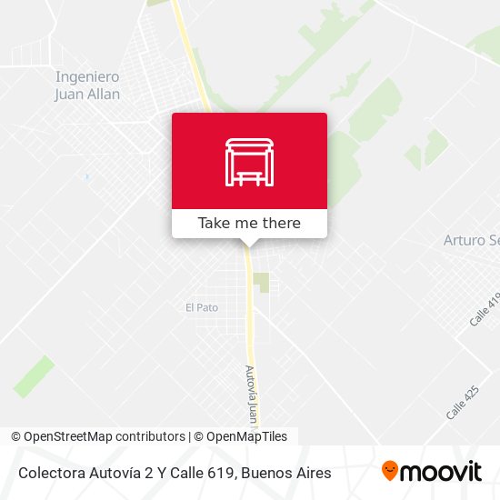 Colectora Autovía 2 Y Calle 619 map