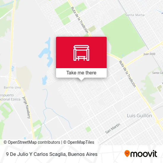 9 De Julio Y Carlos Scaglia map