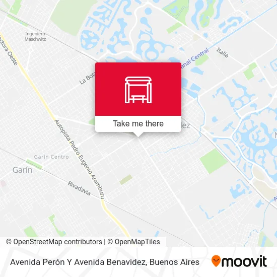 Avenida Perón Y Avenida Benavidez map