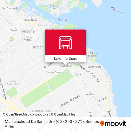 Municipalidad De San Isidro (60 - 203 - 371) map