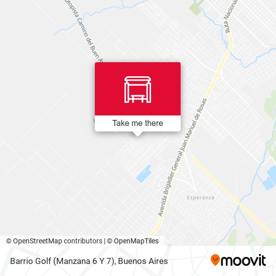 Barrio Golf (Manzana 6 Y 7) map