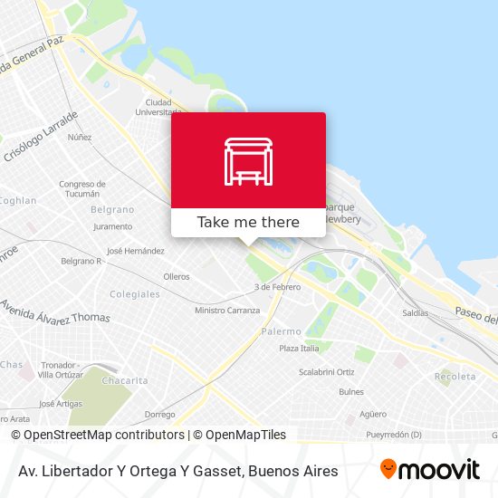 Mapa de Av. Libertador Y Ortega Y Gasset
