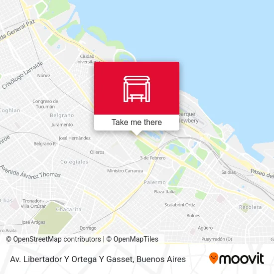Mapa de Av. Libertador Y Ortega Y Gasset