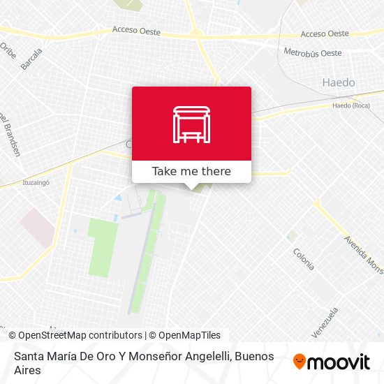 Santa María De Oro Y Monseñor Angelelli map