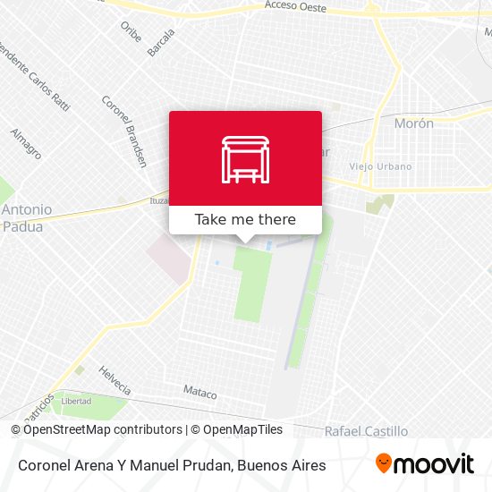 Coronel Arena Y Manuel Prudan map