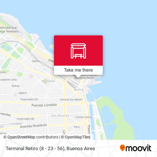 Terminal Retiro (8 - 23 - 56) map