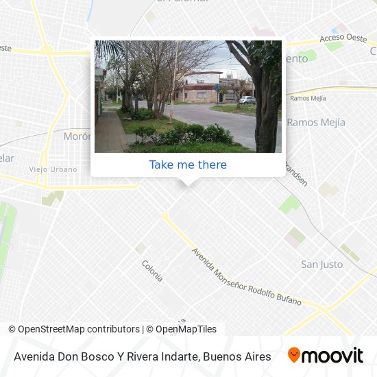 Mapa de Avenida Don Bosco Y Rivera Indarte