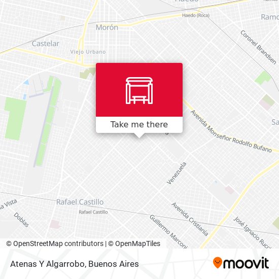 Mapa de Atenas Y Algarrobo