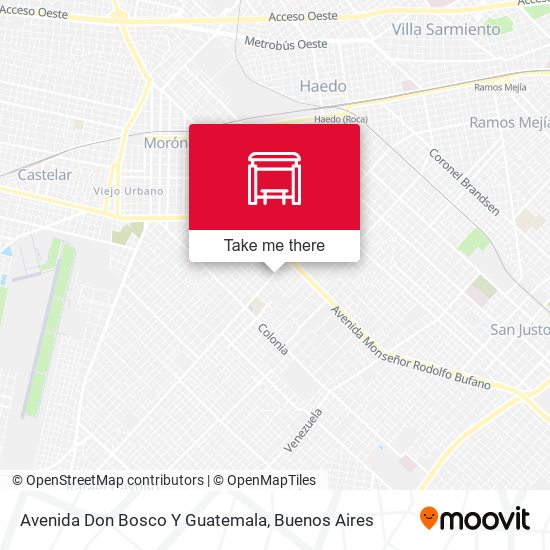 Mapa de Avenida Don Bosco Y Guatemala