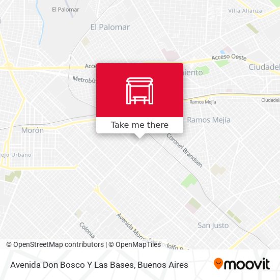 Avenida Don Bosco Y Las Bases map
