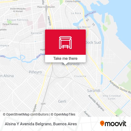 Alsina Y Avenida Belgrano map