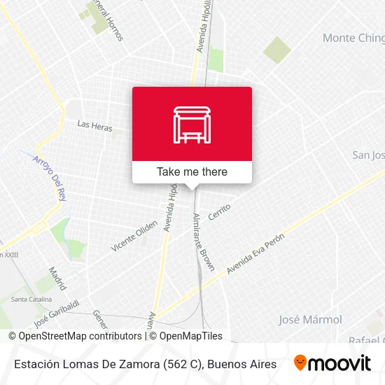 Estación Lomas De Zamora (562 C) map