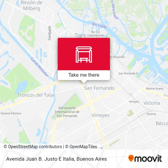 Avenida Juan B. Justo E Italia map