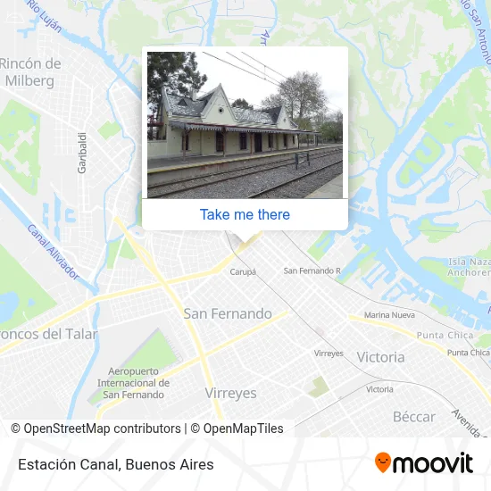 Estación Canal map