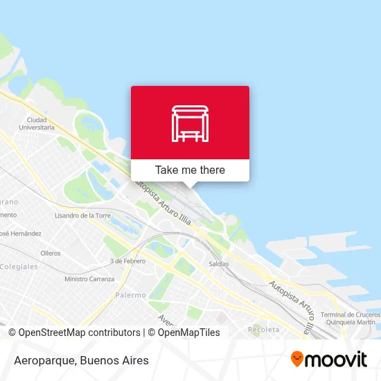 Aeroparque map