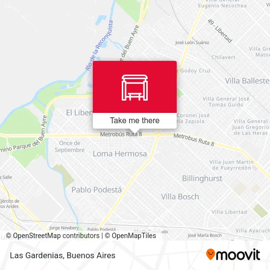 Las Gardenias map