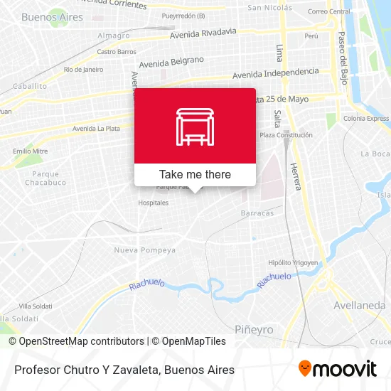 Profesor Chutro Y Zavaleta map