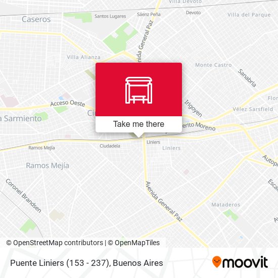 Puente Liniers (153 - 237) map