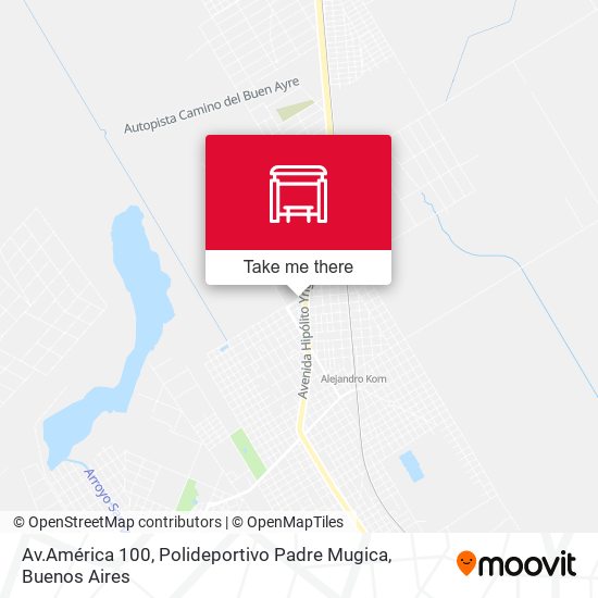 Mapa de Av.América 100, Polideportivo Padre Mugica