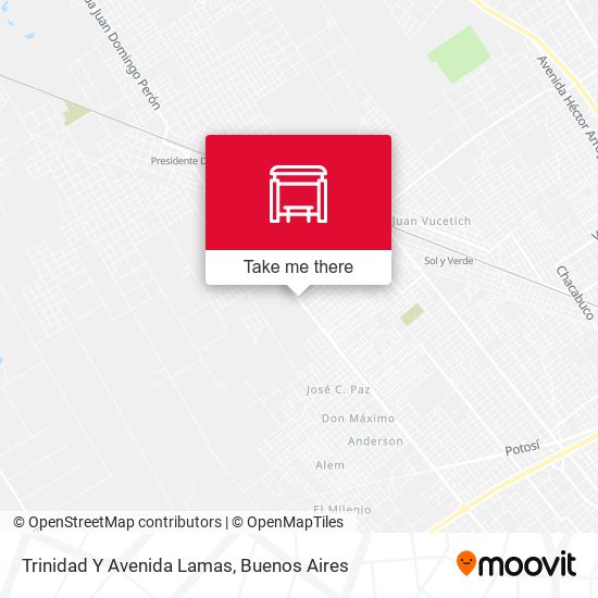 Trinidad Y Avenida Lamas map