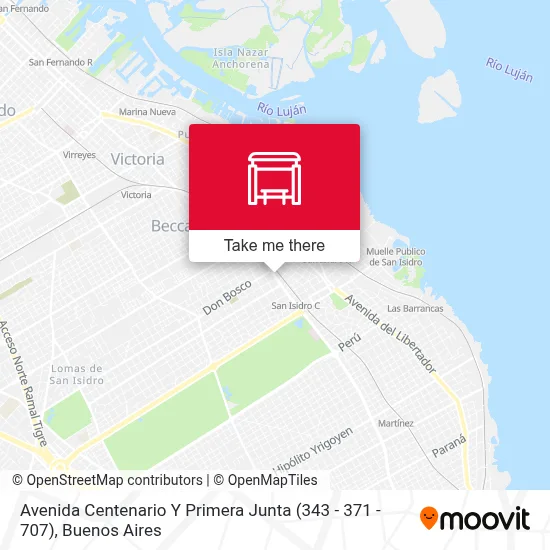 Avenida Centenario Y Primera Junta (343 - 371 - 707) map