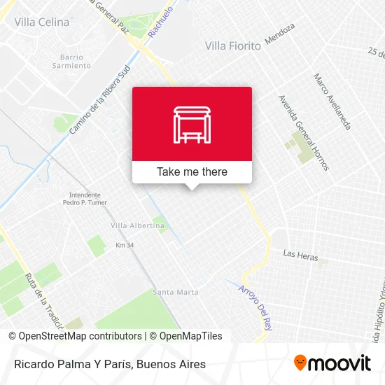 Ricardo Palma Y París map