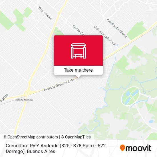 Comodoro Py Y Andrade (325 - 378 Spiro - 622 Dorrego) map