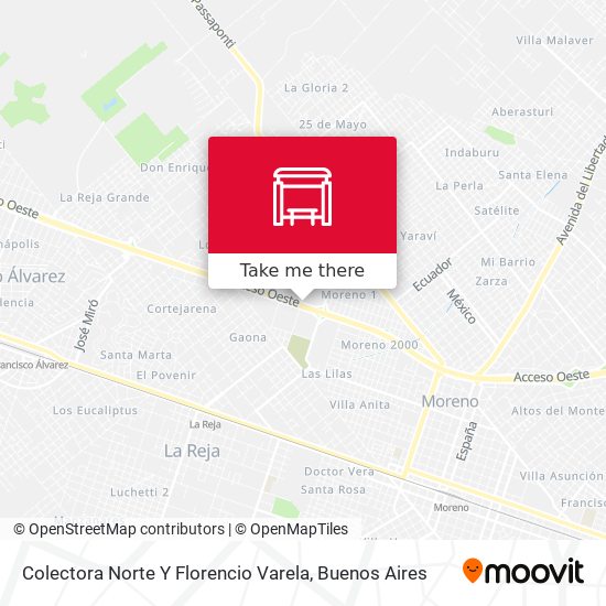 Colectora Norte Y Florencio Varela map