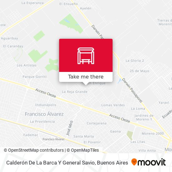 Calderón De La Barca Y General Savio map