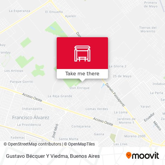Gustavo Bécquer Y Viedma map