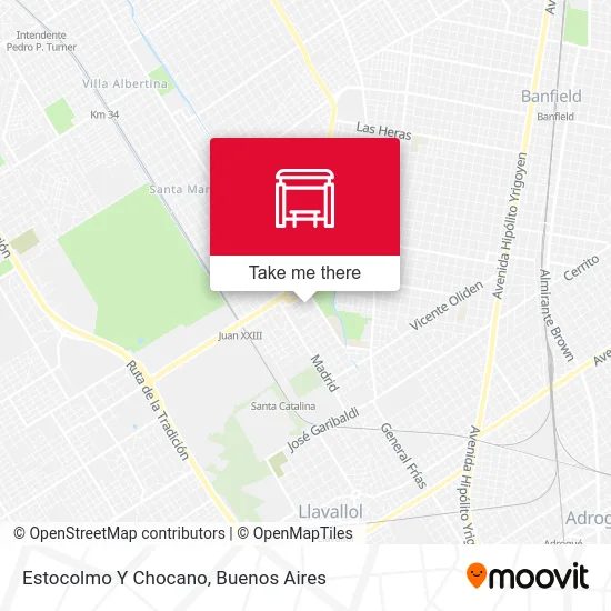 Estocolmo Y Chocano map