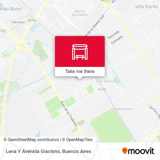 Lena Y Avenida Giachino map
