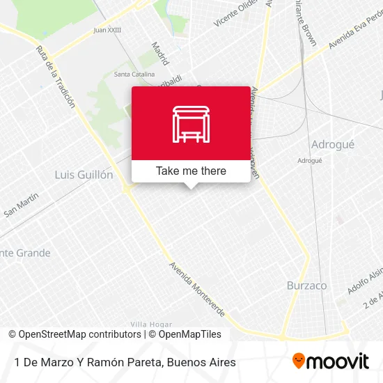 1 De Marzo Y Ramón Pareta map