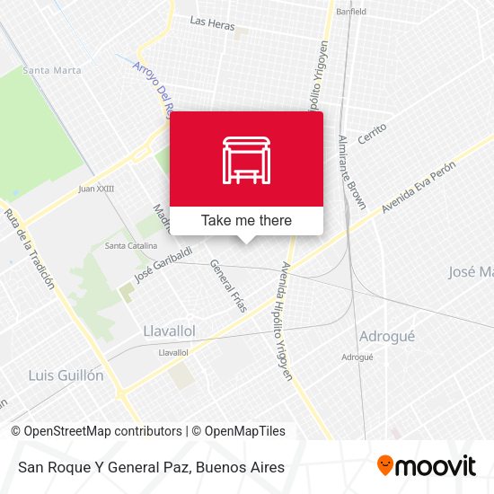 San Roque Y General Paz map