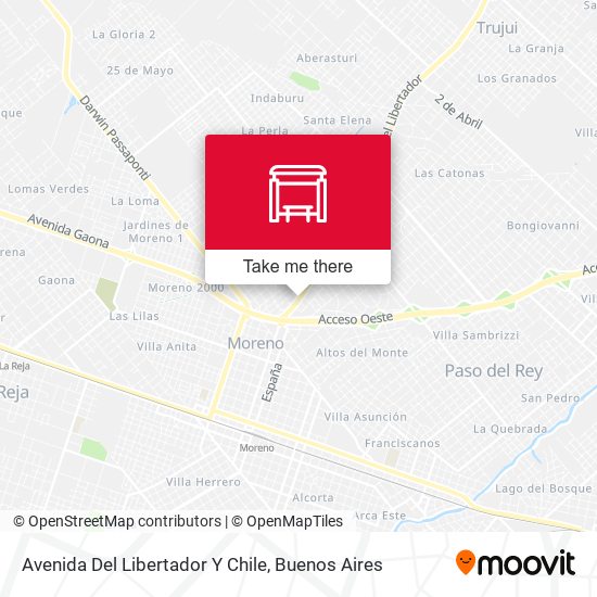Mapa de Avenida Del Libertador Y Chile