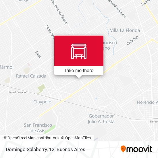 Domingo Salaberry, 12 map