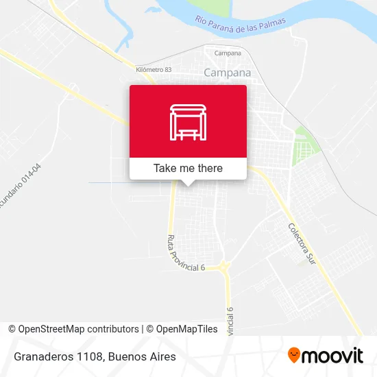 Granaderos 1108 map